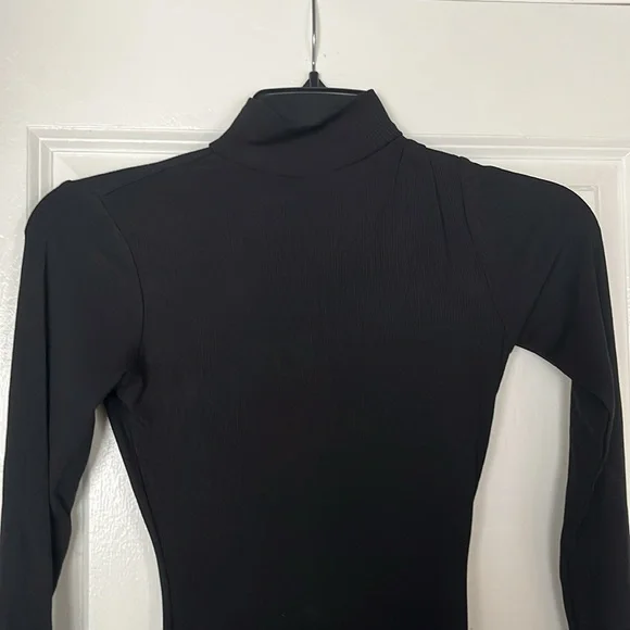 Onyx SKIMS Soft Lounge Turtleneck Mock Neck Long Sleeve Dress Size XS & 2X NWT - Picture 7 of 9